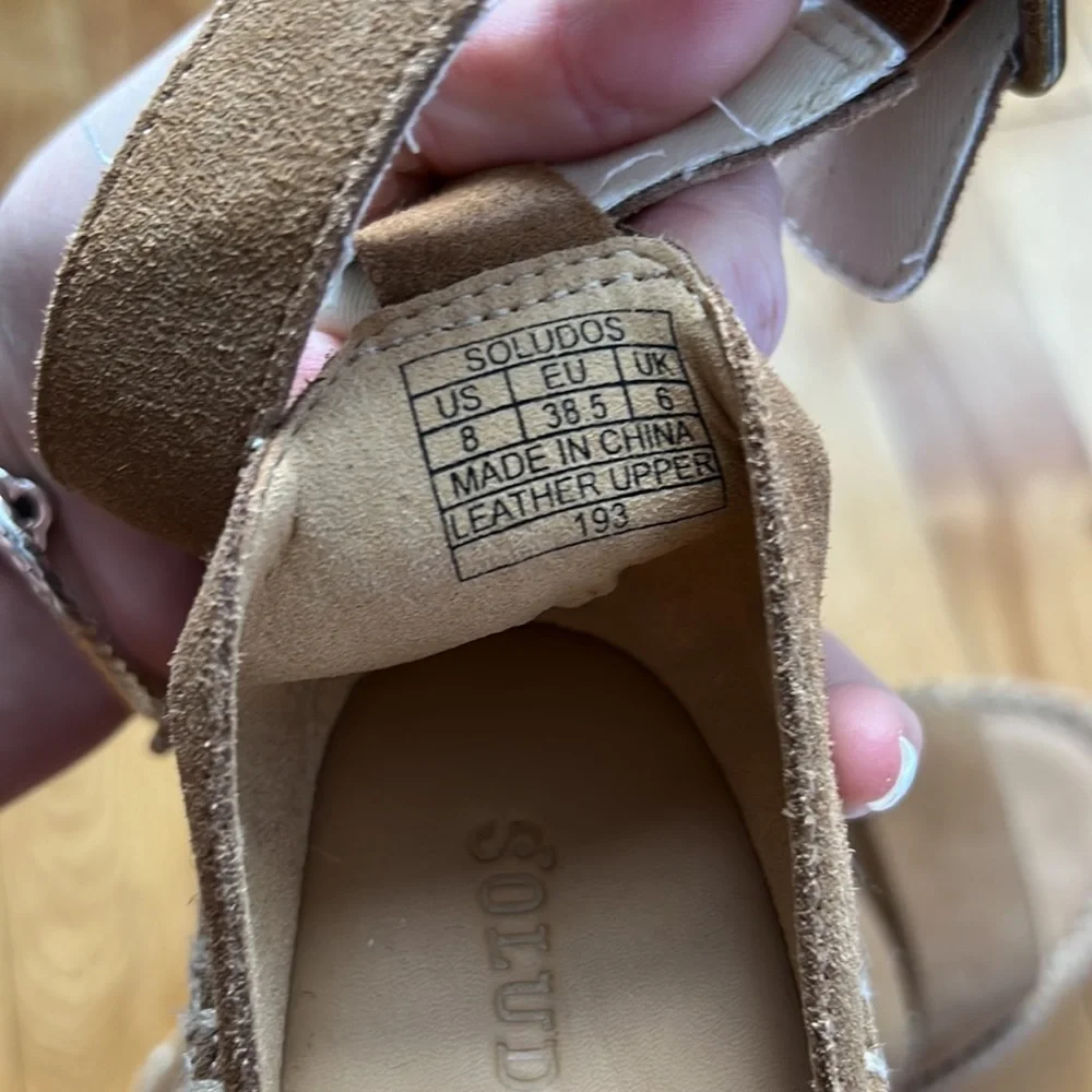Palma Suede Espadrille Platform Sandals | Size 8 | New! - Picture 6 of 8